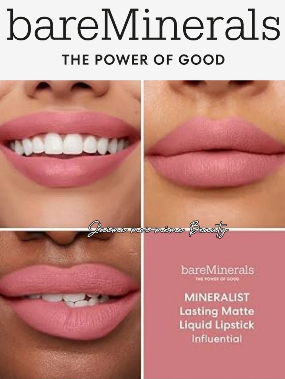 bareMinerals MINERALIST Lasting Matte Liquid Lipstick INFLUENTIAL Blushing Mauve